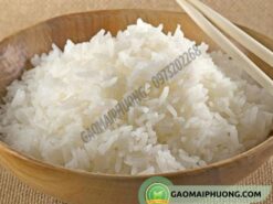 cơm được nấu từ gạo xi dẻo