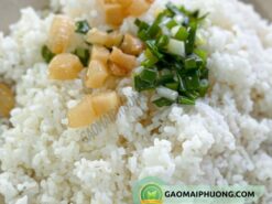 cơm nấu từ gạo tấm thơm