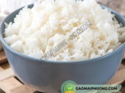 cơm nấu từ gạo tám xoan