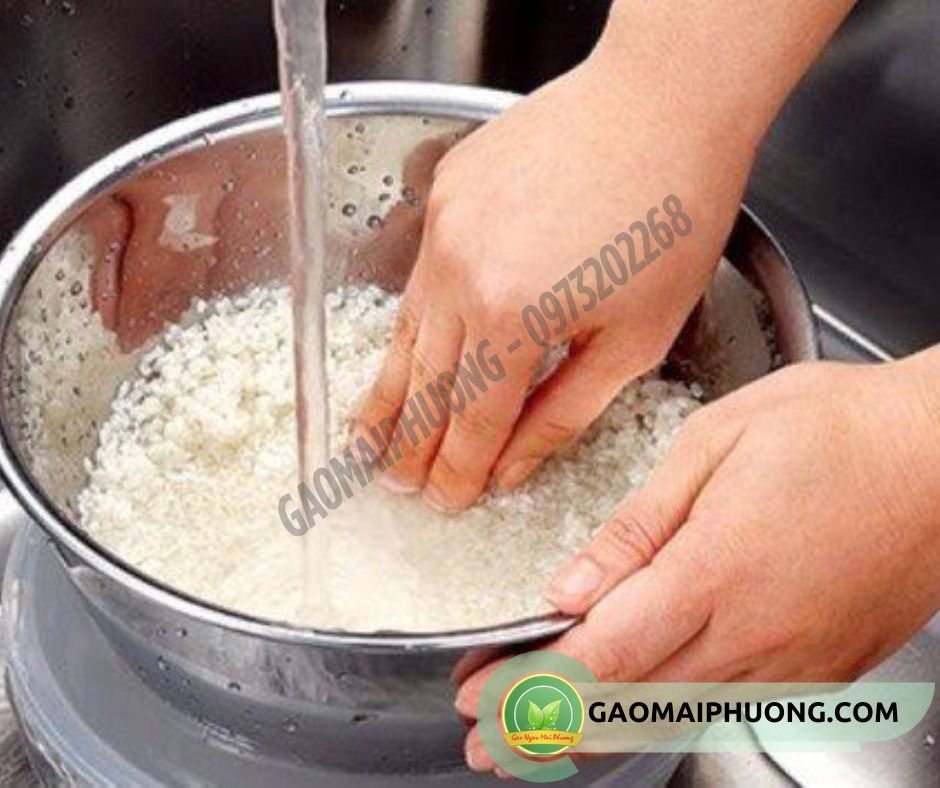 vo gạo khi nấu